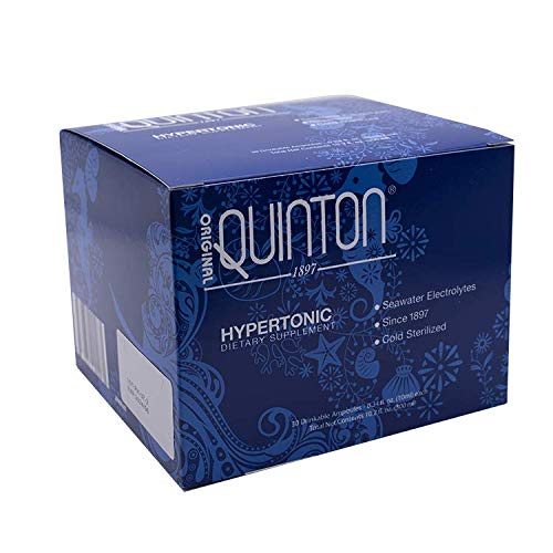 Original Quinton Hypertonic Solution - Filtered Sea Water Hydration -  Liquid Minerals with Electrolytes for Muscle Recovery, Stamina + Mineral