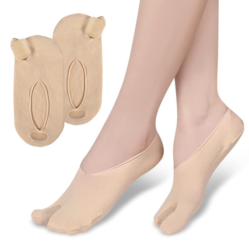 Bunion Sock Breathable Bunion Corrector Relief Sleeves Socks with Gel Toe  Separators Spacer Orthopedic Big Toe Straightener Splint Cushions Socks for  Bunions Hallux Valgus Overlapping Toes (Skin)