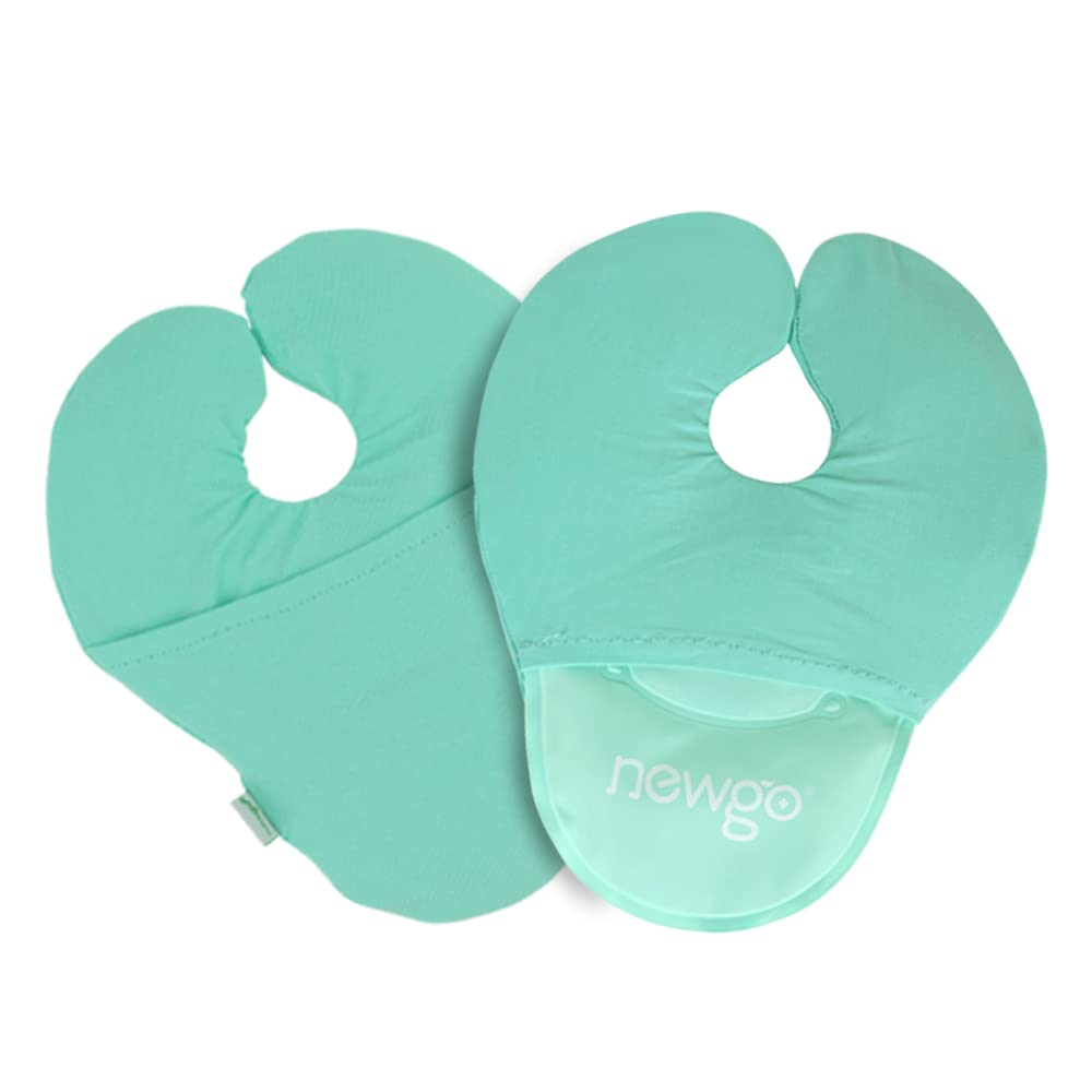 2 Pack Breast Therapy Ice Packs Upgraded Nipple Ice Pack for Nursing Green