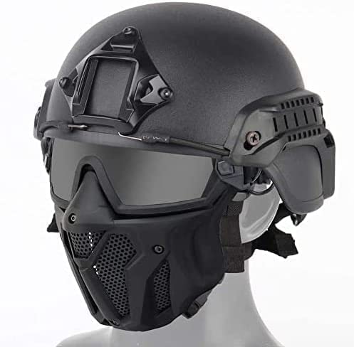 Tactical Mask Fast Helmet Airsoft Shooting Play Motorcycle Hunting  Multi-Function CS Outdoor Protect Equipment Paintball