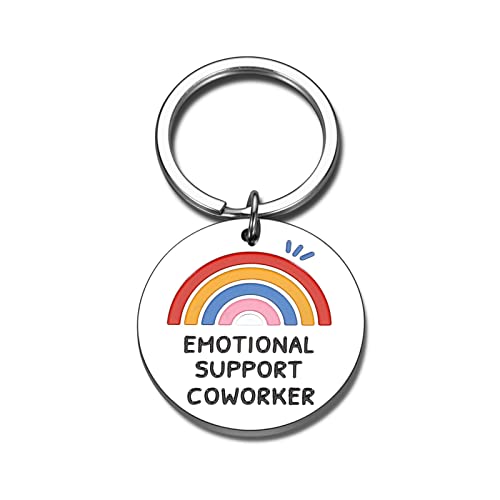 Ukodnus Emotional Support Coworker Keychain Employee Leaving Gift Colleague  Appreciation Gifts Retirement Present for Retired