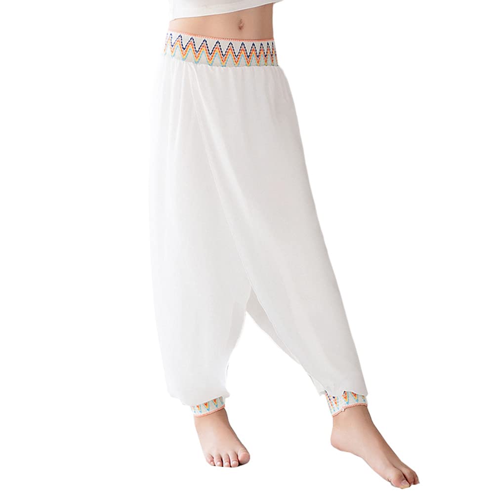 Yoga Trendz Women's White & Black Ethnic Elephant Print Cotton Wide Leg  Casual Palazzo Pants at Amazon Women's Clothing store