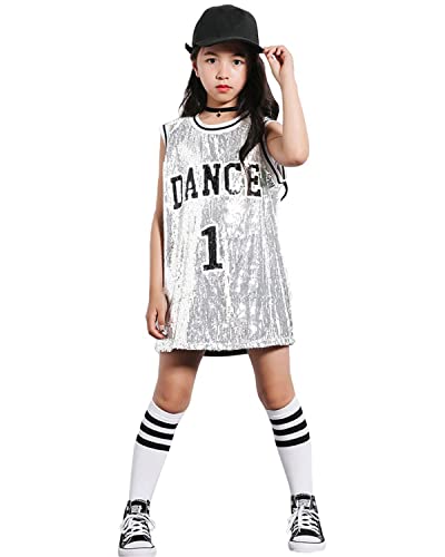  LOLANTA Cute Sports Outfits Girls Street Dance Clothing Set,  Hip Hop Modern Jazz Team Performance Costume, Girls Dance Wear Sets
