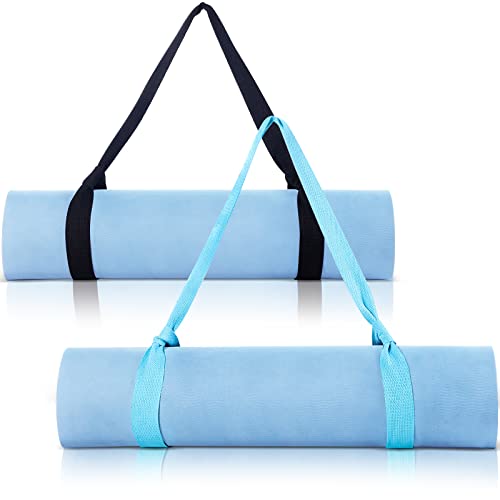 2 Pack Yoga Mat Carrier Strap Adjustable Thick Straps Sling Easy Cinch Yoga  Mat Strap Cotton