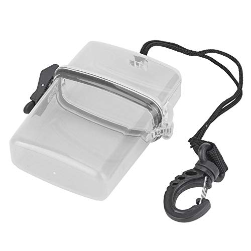 T best Diving Dry Box, Underwater Plastic Transparent Floating Watertight  Case Waterproof Diving Sealing Dry Storage Box with Rope Hook for Surfing  Canoe Kayak(Transparent Gray)