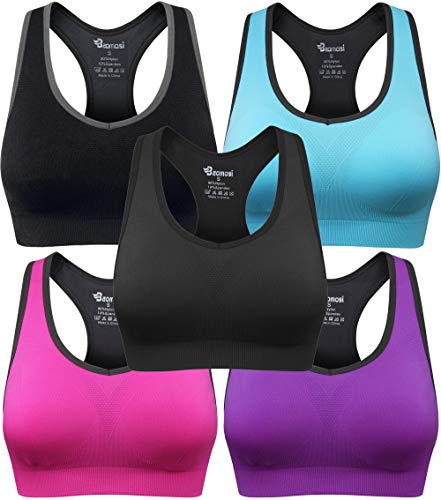 Buy Sports Bras For Women Seamless Gym Workout Yoga Bra (BLACK)