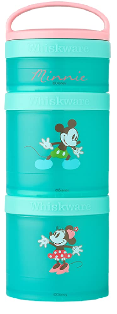 Whiskware Disney Stackable Snack Containers for Kids and Toddlers