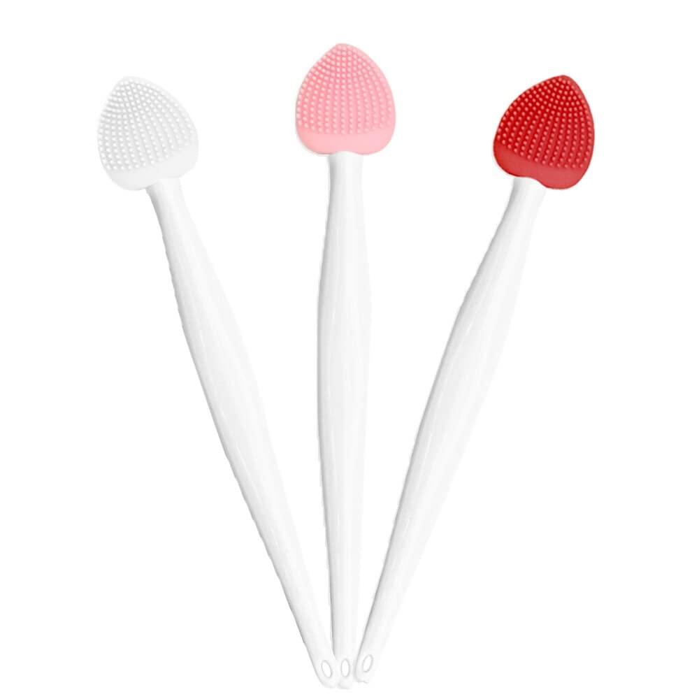 Silicone lip scrubber brush