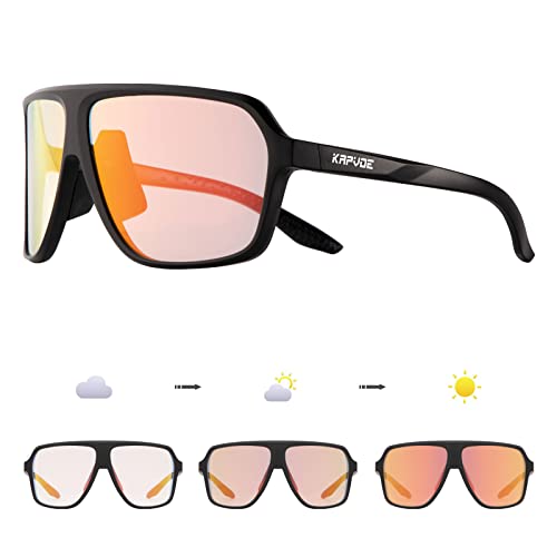 Photochromic Sunglasses for Men Sports PC Frame Men Sunglasses
