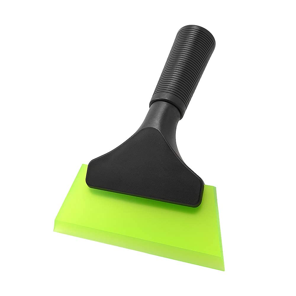 FOSHIO Small Squeegee with 5 Inch Green Rubber Blade Mini Wiper