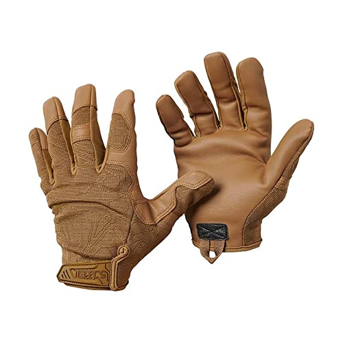 5.11 High Abrasion Tac Glove Men's Military Full Finger High Abrasion Tactical  Gloves, Kangaroo, X-Large, Style 59371