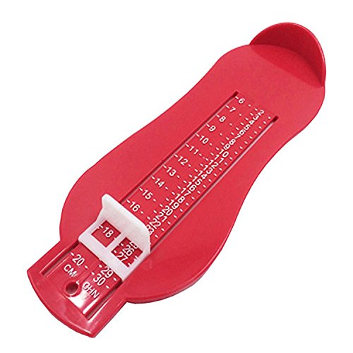 Toddler Kids Foot Measurer Shoe Foot Length Clothes Tape Measuring Device  Shoes Sizer Measuring Gauge Fitting Device Red