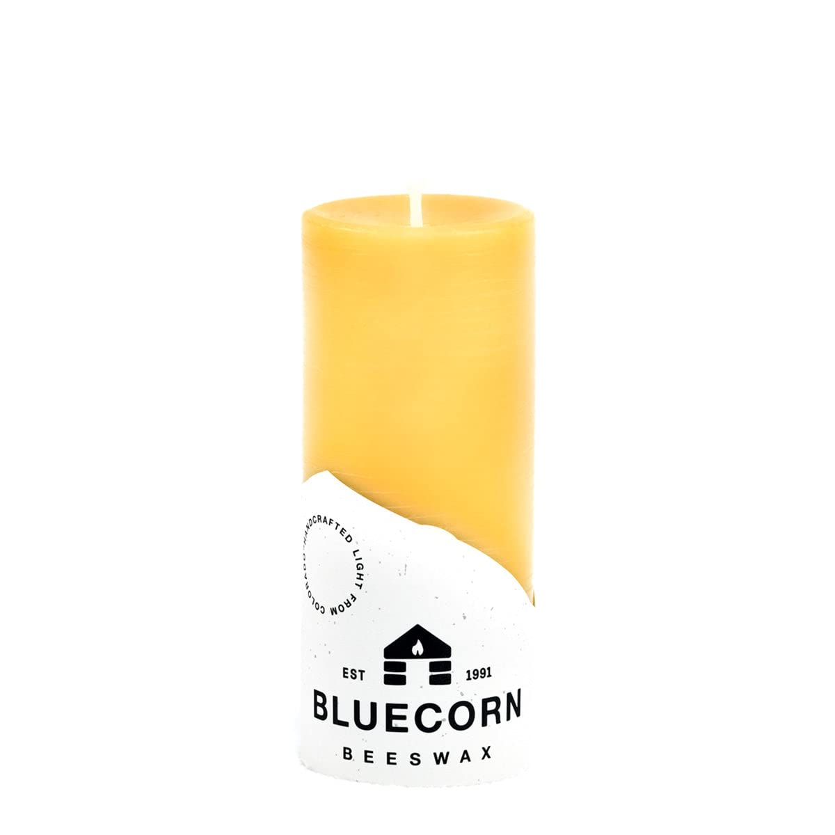 Bluecorn Beeswax 100% Pure Beeswax Pillar Candle: 2x 4.5 2x4.5