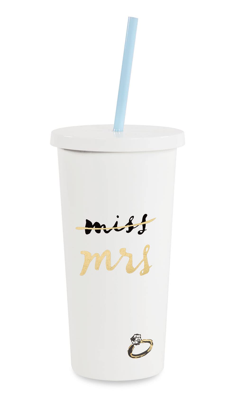 Kate Spade New York Insulated Tumbler with Reusable Straw, 20  Ounce Acrylic Travel Cup with Lid, Strawberries: Tumblers & Water Glasses