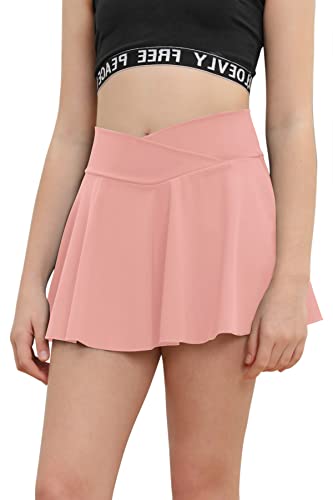 rrhss Gilrs Pleated Tennis Skirt with Pockets Kids V Crossover