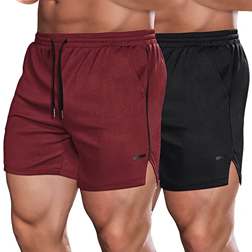 Men's Athletic Shorts in Red