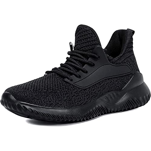 Akk Walking Shoes for Men Sneakers - Slip on Memory Foam Running Tennis  Shoes for Athletic Workout Gym Indoor Outdoor Lightweight Breathable Casual  Sneakers 13 Black