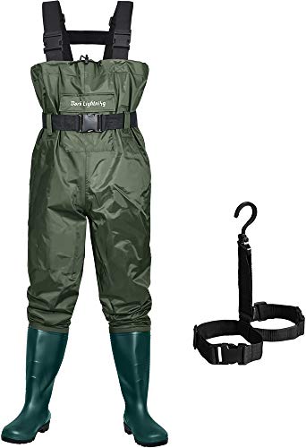 Dark Lightning Fly Fishing Waders for Men and Women with Boots