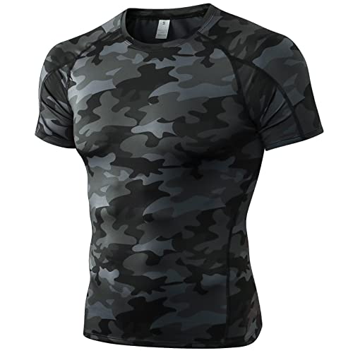 Holure Men's (Pack of 3) Workout Athletic Compression Short Sleeve Men Gym  Shirts Black/White/Camo Black 07 S : : Clothing, Shoes &  Accessories
