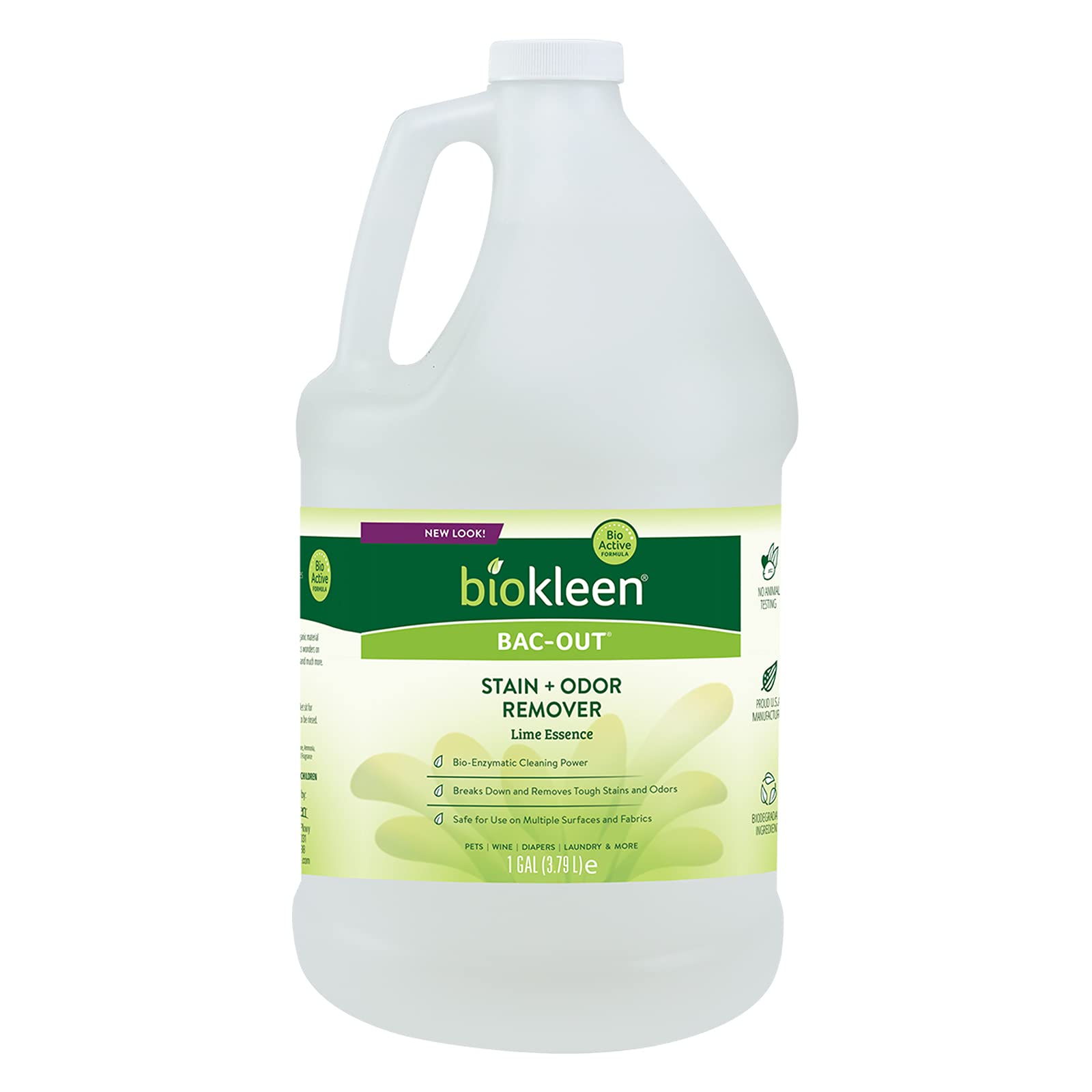 Biokleen Bac-Out Stain Remover for Carpet, Clothes - 32 Ounce and Gallon  Refill - Enzymatic, for Pet Stains, Laundry, Diapers, Wine, Carpets, &  More