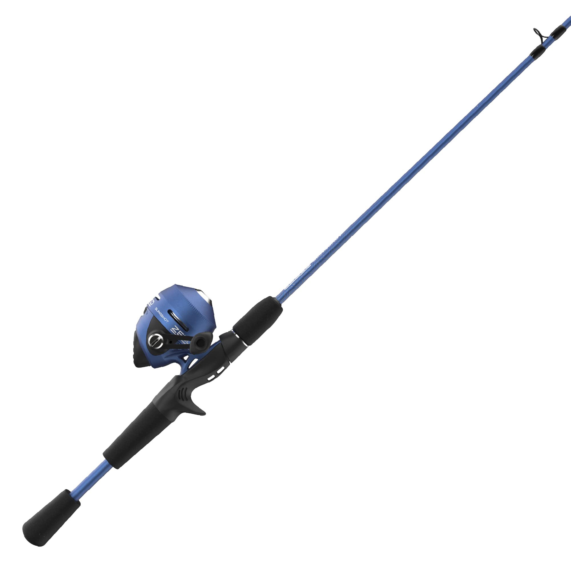 Zebco Slingshot Spincast Reel and Fishing Rod Combo 5-Foot 6-Inch 2-Piece  Fishing Pole