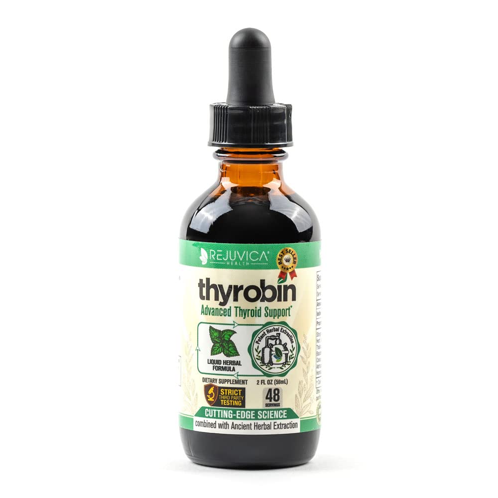 Thyrobin Advanced Thyroid Support Supplement Liquid Delivery For Better  Absorption Iodine Stinging Nettle Kelp Astragalus Ashwagandha More