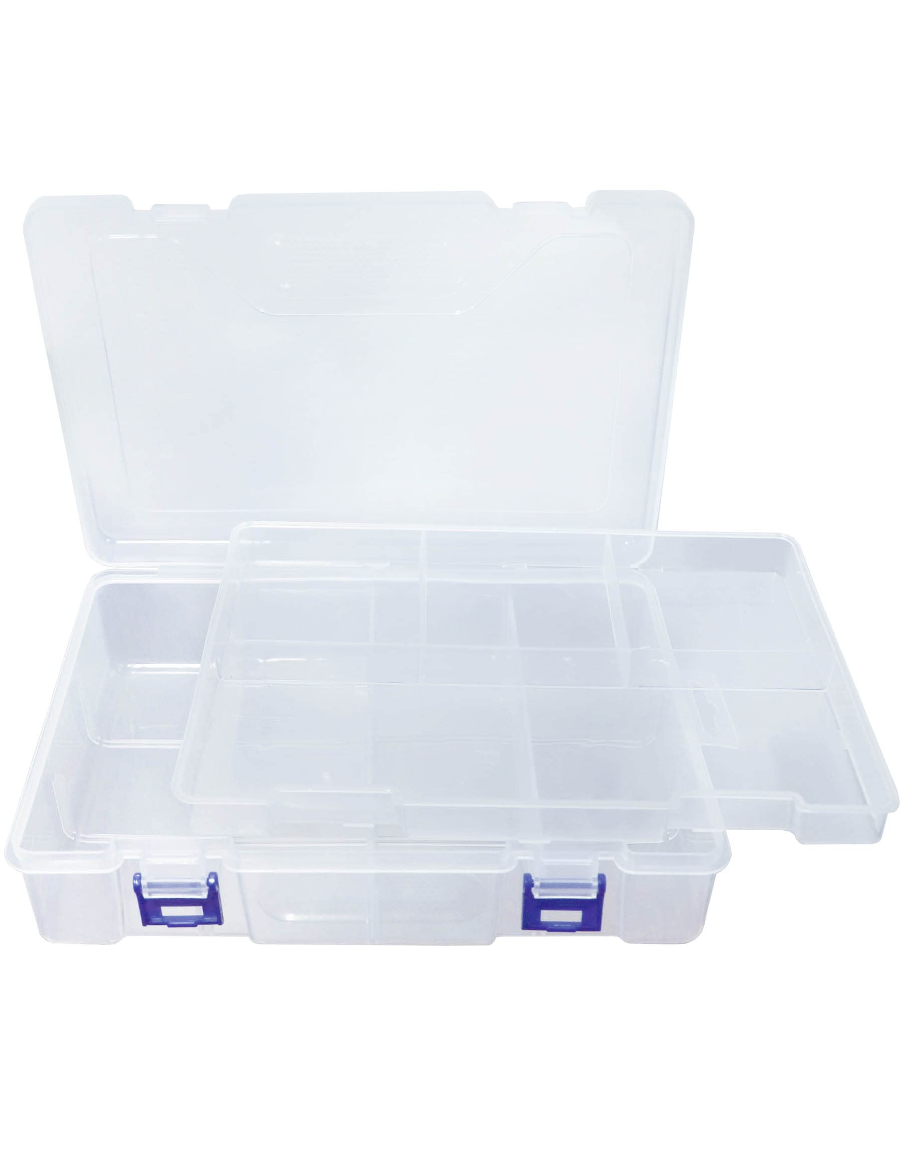 Avlcoaky Tackle Box Fishing Tackle Box Organizer with Movable Tray, Plastic  Waterproof Fishing Box Storage One