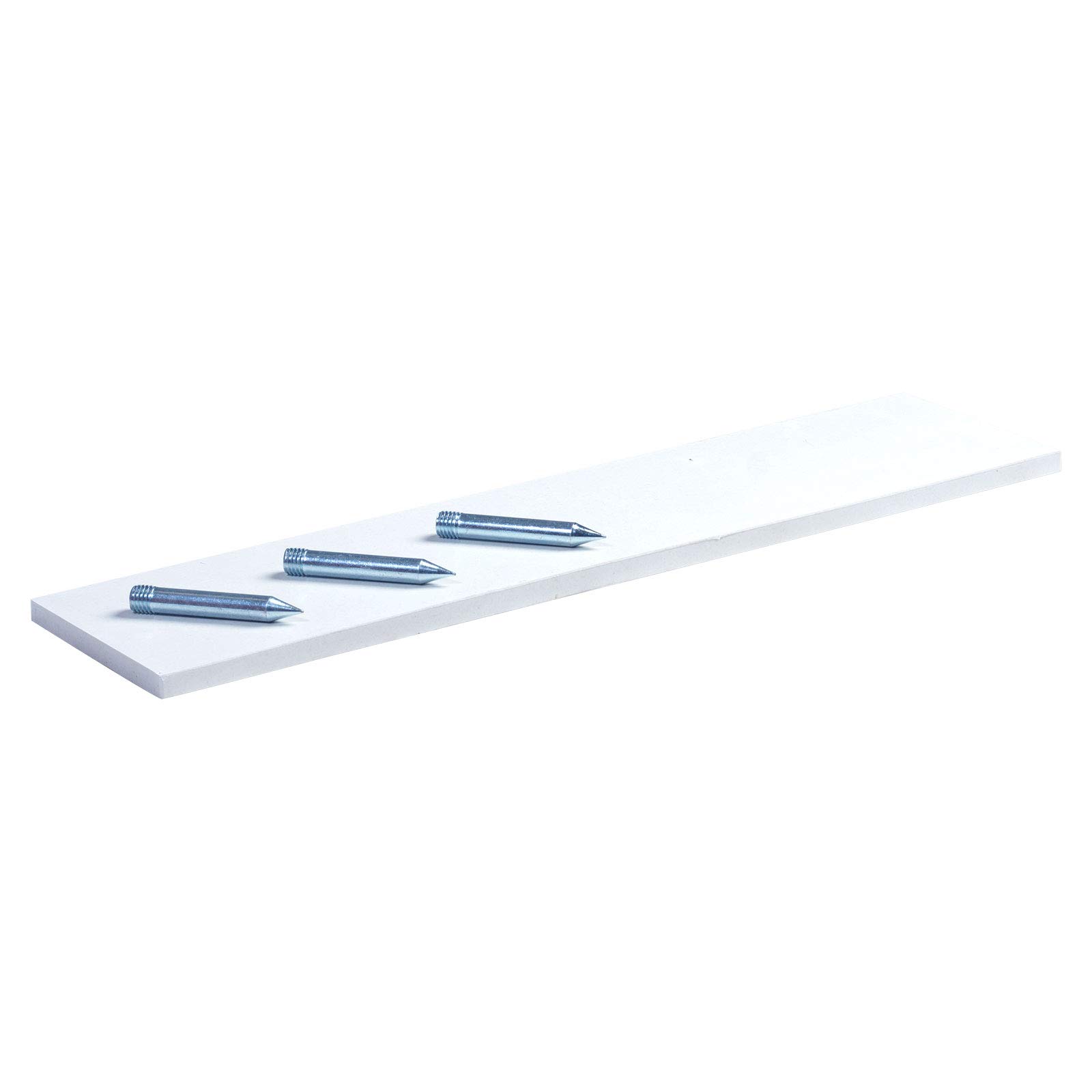 Champro 3-Spike Pitcher's Rubber - Official 6x24 Inch White Baseball Plate