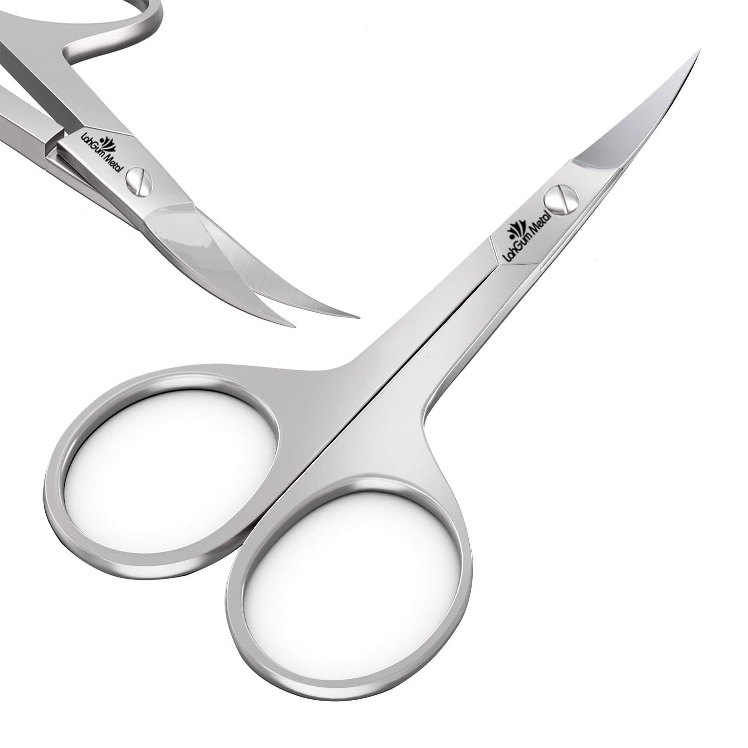 KZA Nail Scissors, Sharp Curved Scissors, Multi-Purpose Stainless Steel  Beauty Scissors Manicure Cutter for Nail, Toenail, Eyebrow, Eyelash  (polishid)