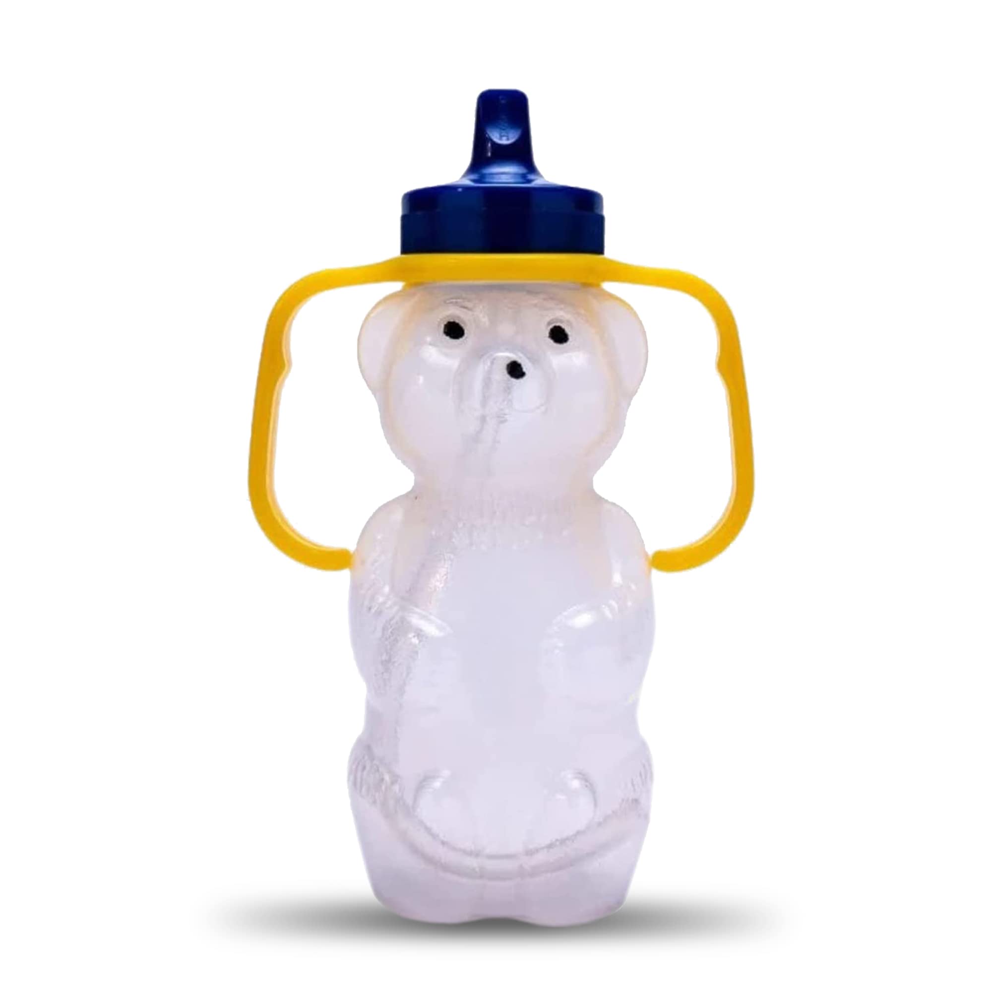 TalkTools Recessed Plastic Lid Cup with Handles | Break Resistant | Self-Feeding - BPA Free - 2 Lids - Light Blue