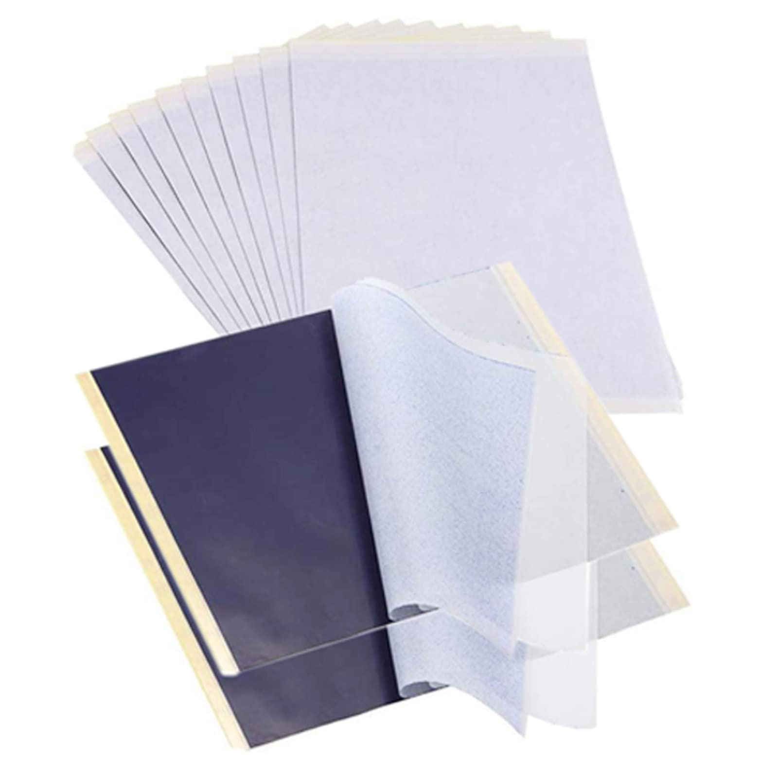 12 Sheets Carbon Tattoo Transfer Paper Graphite Paper Tattoo Tracing Paper  A4 Temporary Tattoo Thermal Carbon