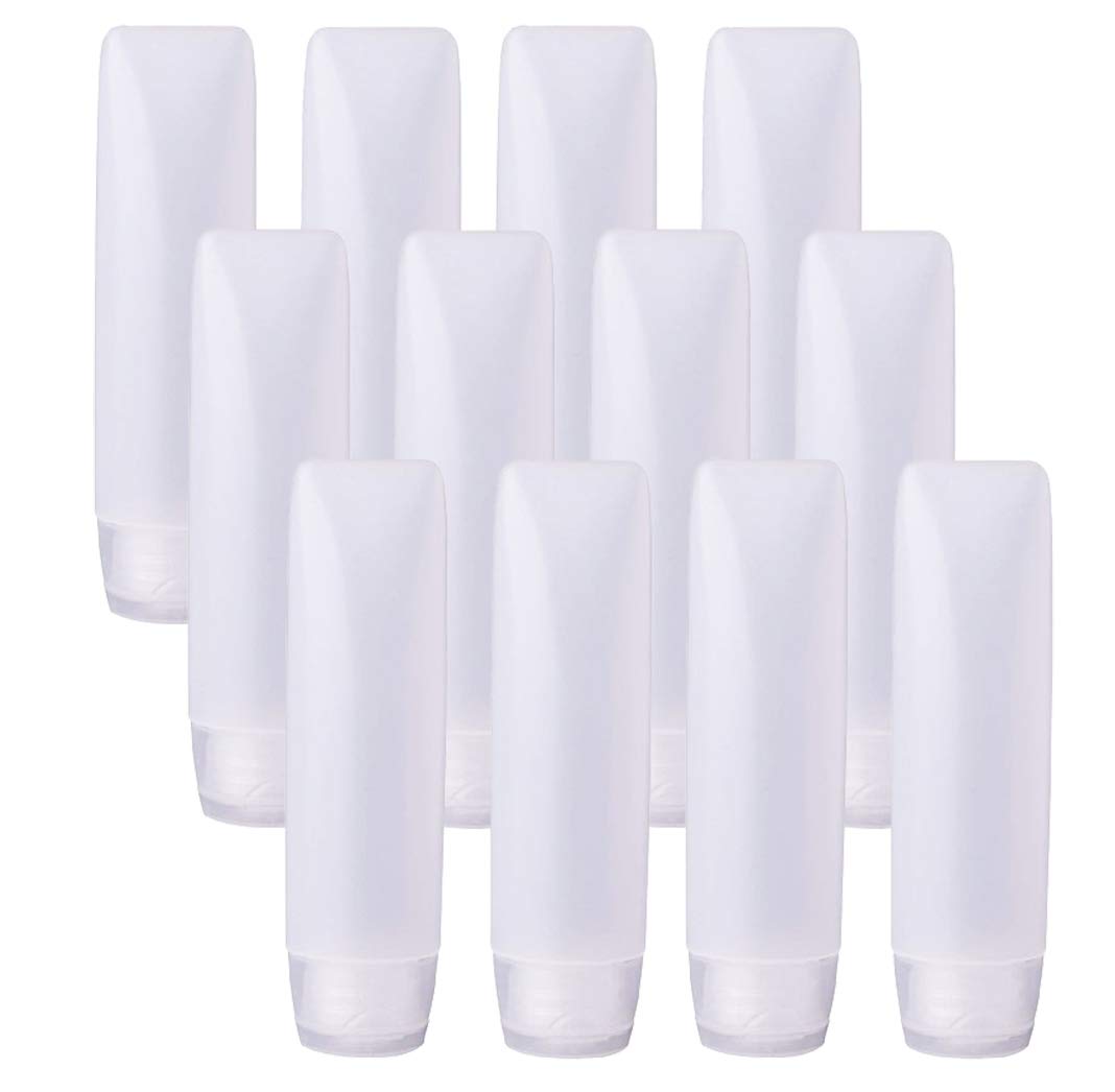 Bekith 12 Pack Travel Size Plastic Squeeze Bottles for Liquids