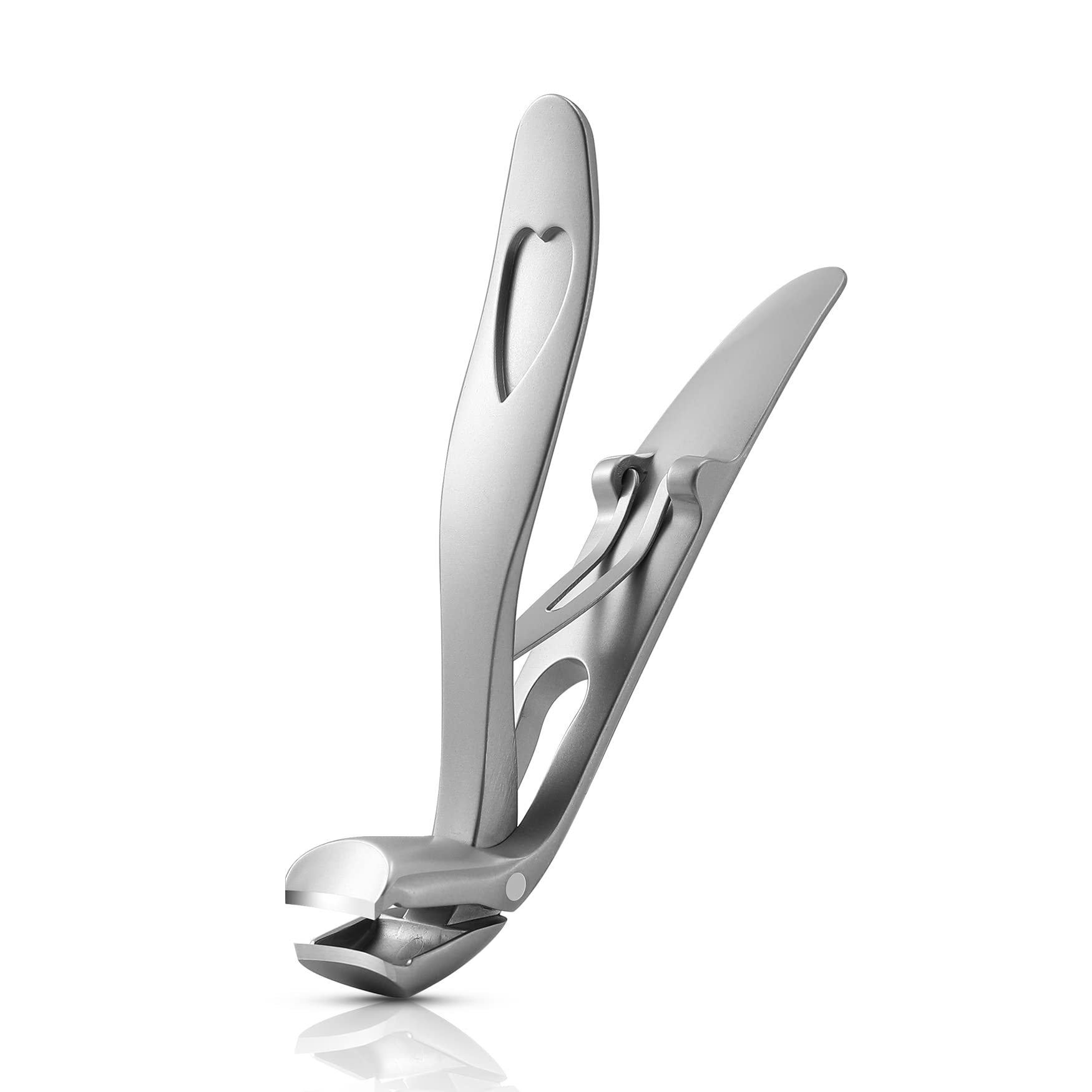 BEZOX Angled Head Nail Clippers for Seniors - Ergonomic Toenail Clipper for  Thick Nails Premium Steel Nail Cutter Trimmer with Catcher for Men and  Women - Silver