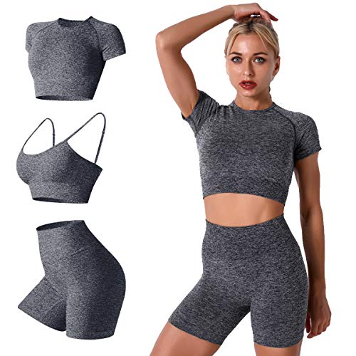  5 PCS Workout Sets for Women Running Yoga Outfits