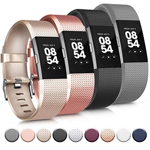 Tobfit Bands Compatible with Fitbit Charge Pack, Wristbands for Women Men, Small/