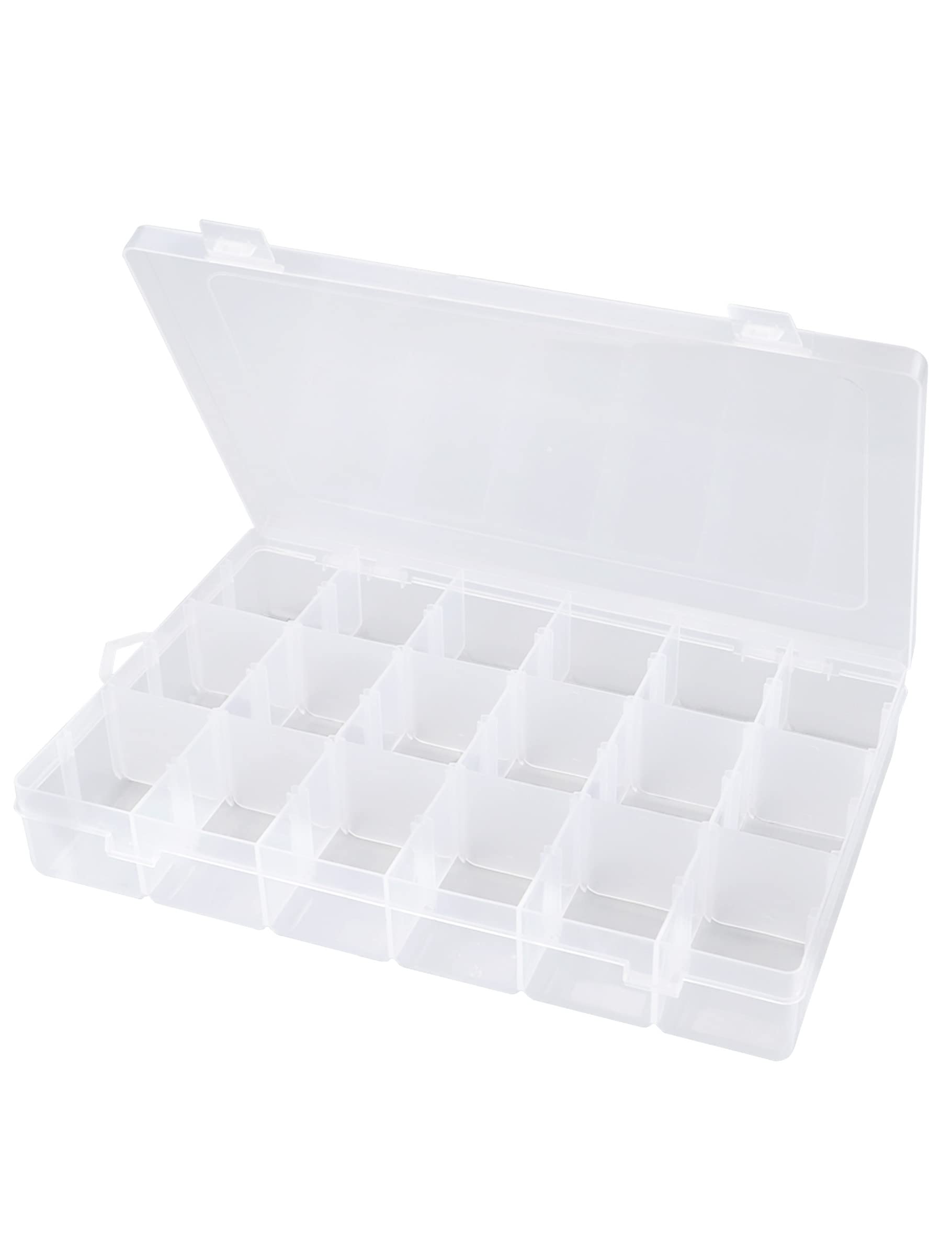 Convenient 24 Grids Clear Plastic Organizer Box with Adjustable Dividers  for Washi Tape, Jewelry, Beads, Crafts, Fishing Tackles, Screws - China  Plastic Storage Box and Organizer Box price