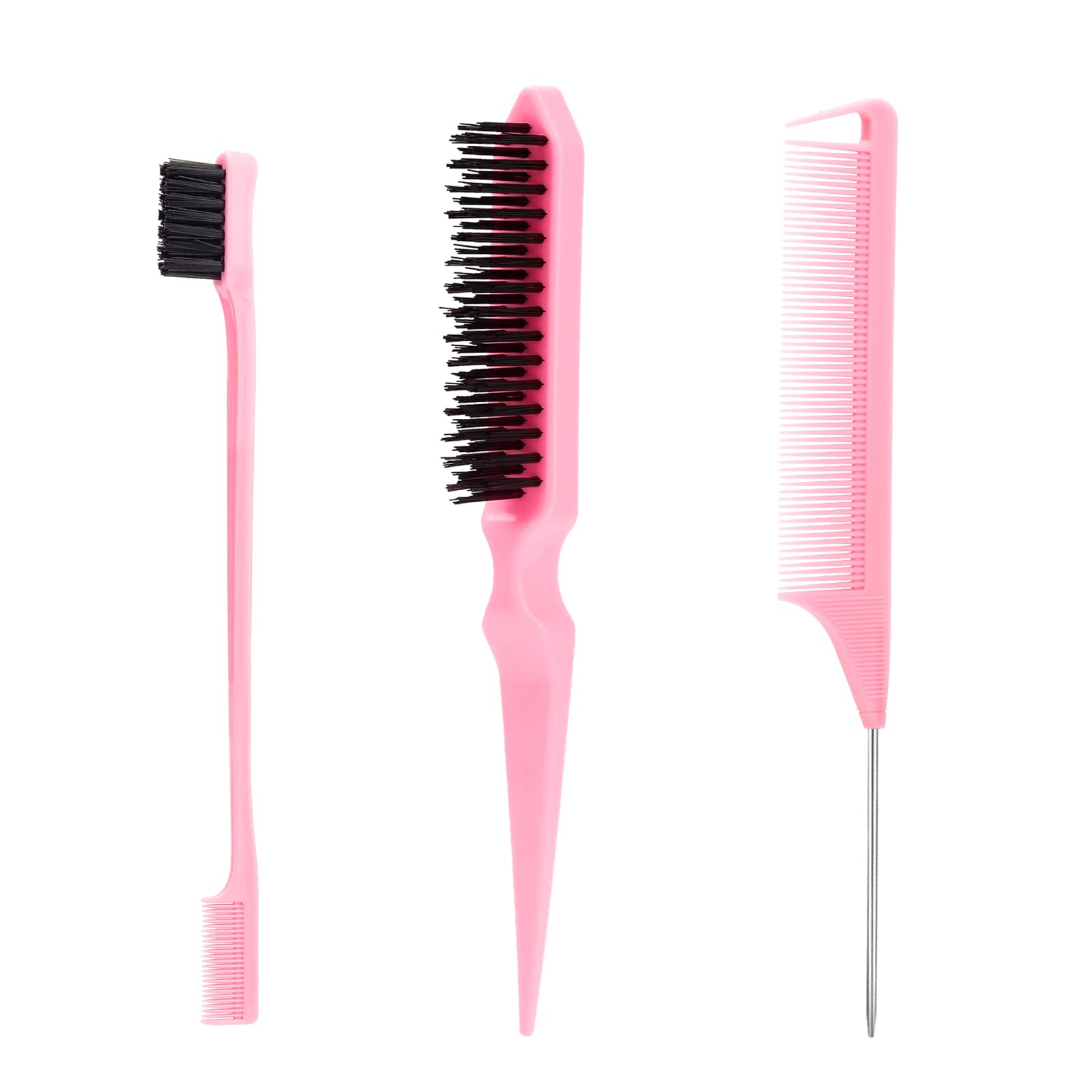 Edge Control Hair Brush Comb - Pink