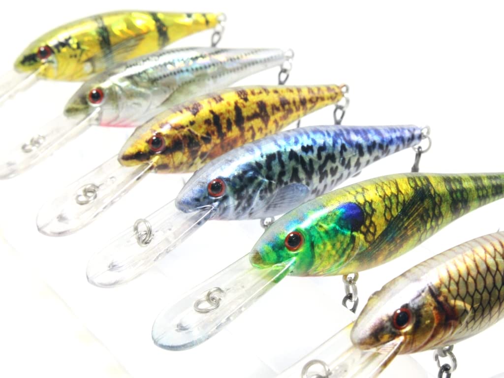 4) Lucky Craft Bevy Shad Crankbait Fishing Lures Lot of 4