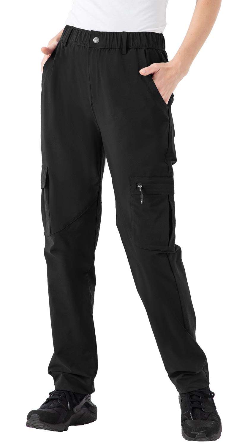 PIERRE NOIR Women's Cargo Pants Convertible Zip Off Water Resistant Hiking  Pants for Travel, Camping, Outdoor, Fishing 