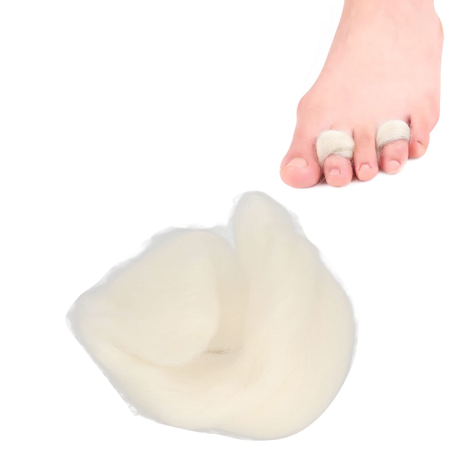 Lambs Wool for Toes Breathable Wool Toe Cushion Corrector Separator for  Reduce Friction