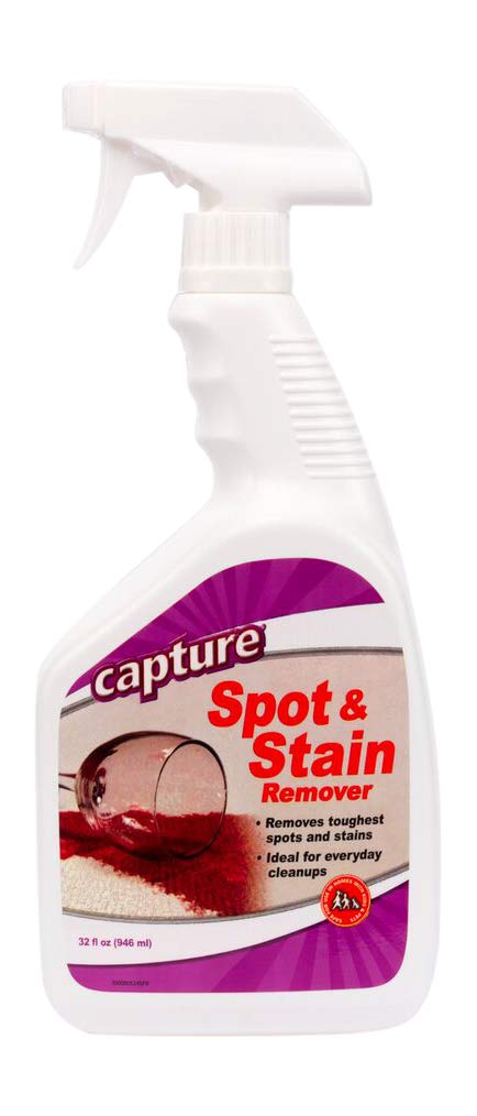 Capture Spot and Stain Remover Carpet - Dirt, Juice, Coffee, Wine, Food and  Tough Rug Stains Eliminator - Couch, Sofa Cleaner and Stain Remover -  Multi-Purpose Cleaning Essentials (32 oz) 32oz Spray