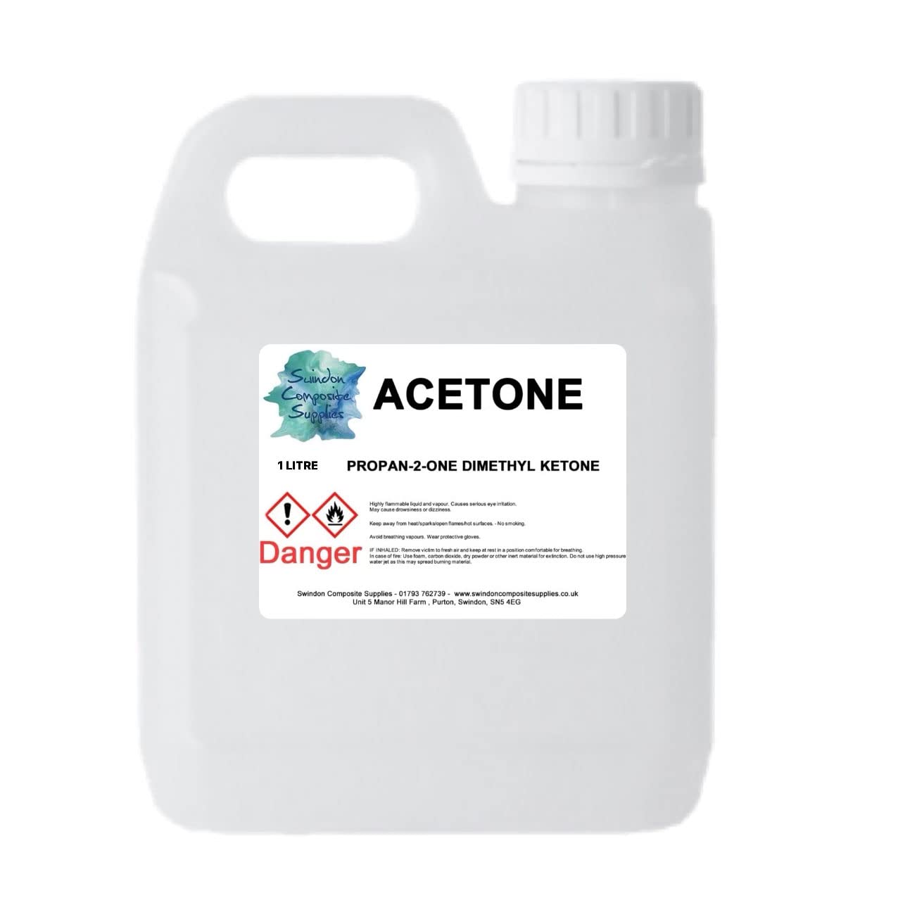 Acetone Nail Varnish Remover Solvent & Degreaser 1Litre 1000ml