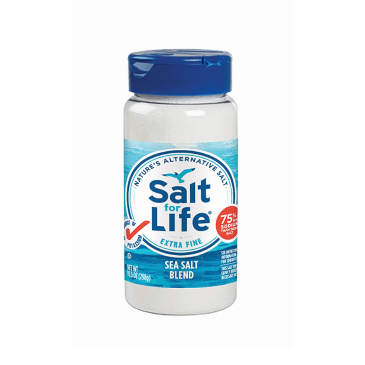 Salt For Life Salt Substitute - 10.5 oz. - Tasty Low Sodium Salt &  Potassium Salt Substitute for High Blood Pressure - The Top Salt Substitute  With Real Salt-Taste and Salt Alternative!