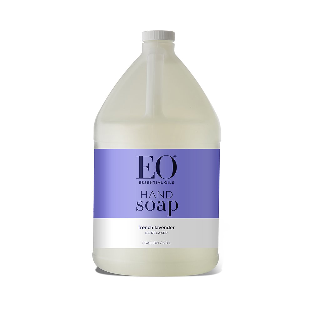 EO Liquid Hand Soap Refill, 128 Ounce, French Lavender, Organic Plant-Based  Gentle Cleanser with Pure Essential Oils Lavender 128 Fl Oz (Pack of 1)