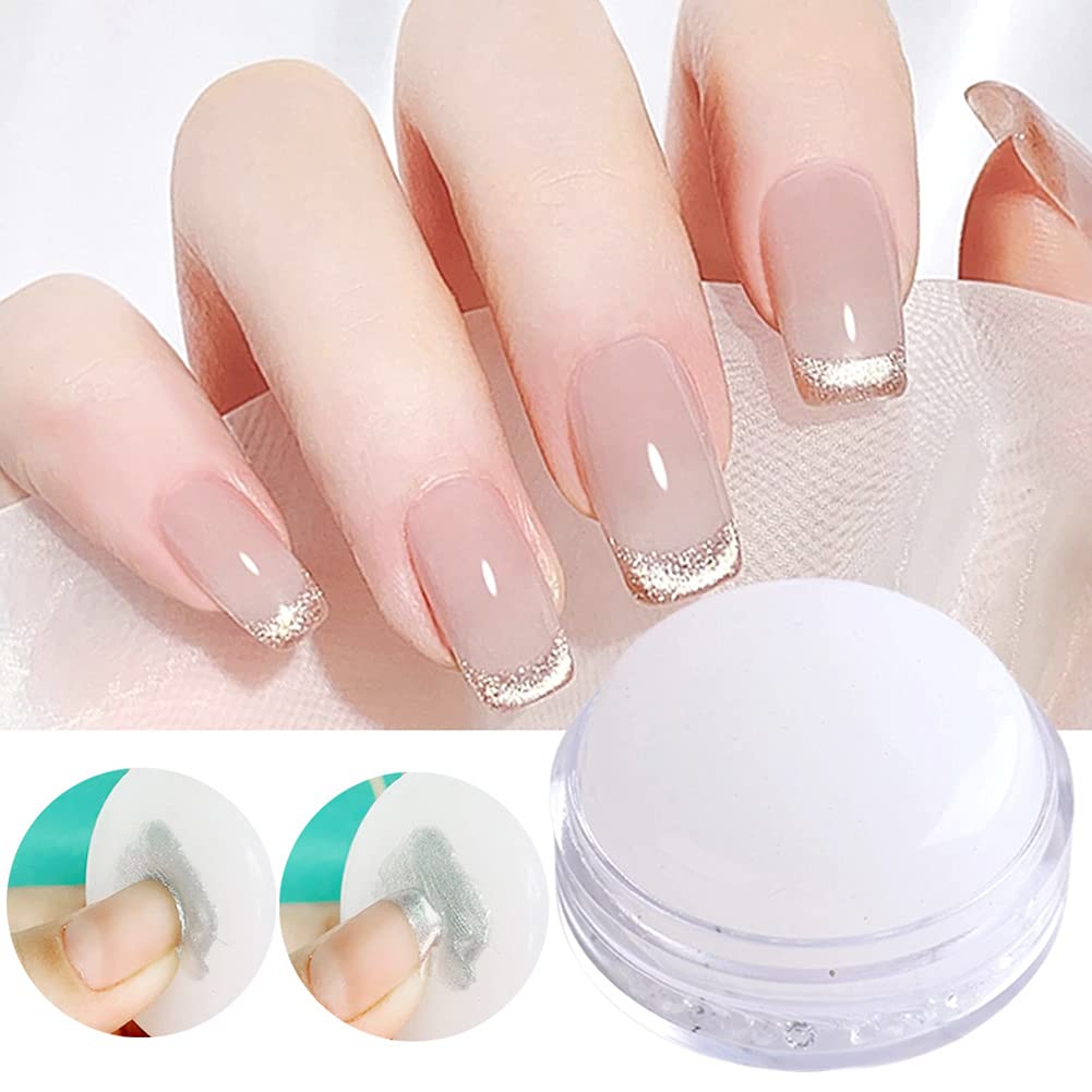 Buy 2.8CM Head Clear Jelly Silicone Nail Art Stamper Scraper with Cap Transparent  Stamping Polish Transfer Templates Tools Manicure,Clear Silicone French Tip Nail  Stamp, Clear, Large Online at Low Prices in India -