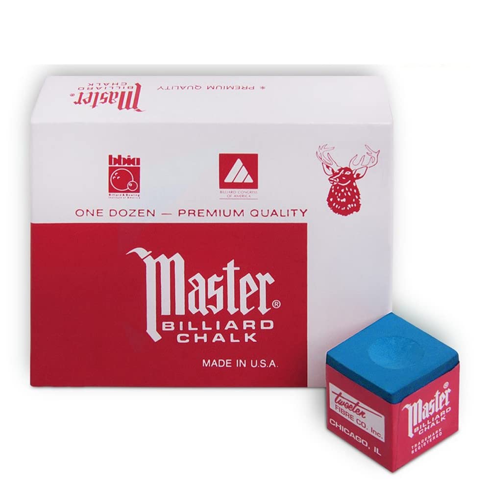 Billiard Accessories : CHALK MASTER BLUE BOX 144 PC.