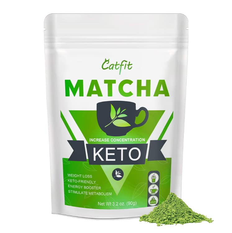 Keto Matcha Green Tea Powder, Matcha Slim with MCT Oil - Vegan Detox Diet  Slim Tea for Weight Loss, Boosts Energy and Metabolism - Perfect for  Baking, Smoothies, Latte and Recipes - 3.2 oz