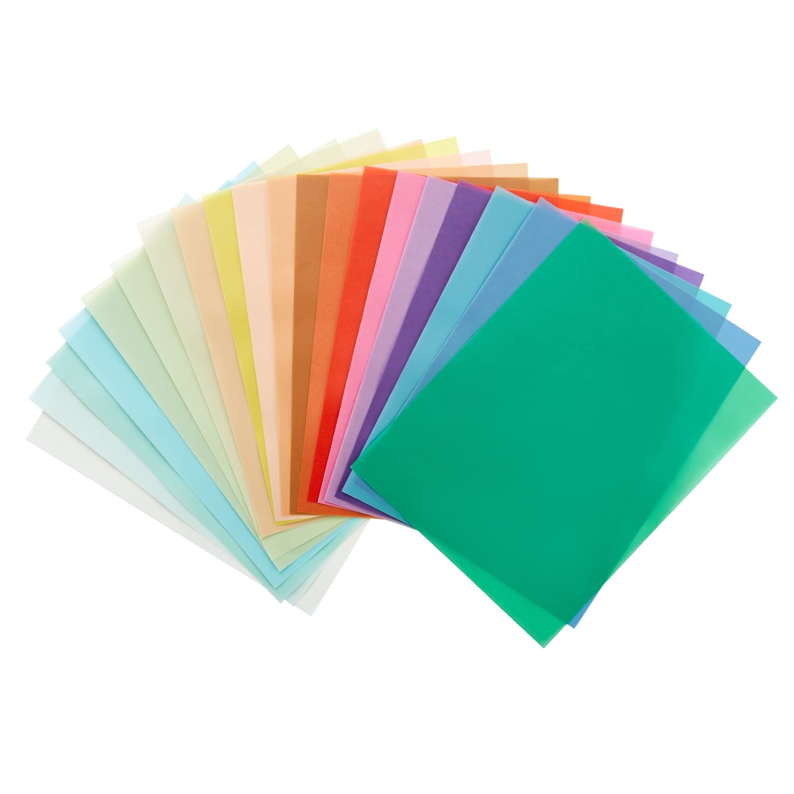 Colored Vellum Paper,20colors,100sheets 8.5*11 inch Transparent Tracing  Paper for Sketching,Invitations,DIY