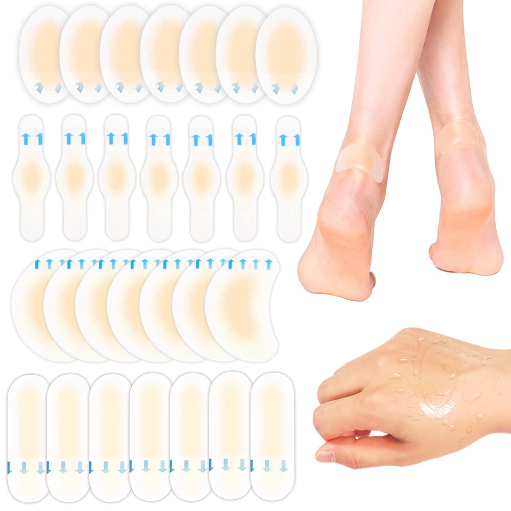 Amazon.com: Foot Blister Protection Waterproof Adhesive Bandages for Feet  Blister Patches Heel Protectors for Blisters Seal Adhesive Blister Pads  Blister Gel Guard for Foot, Toe, Heel (40 Pieces) : Health & Household