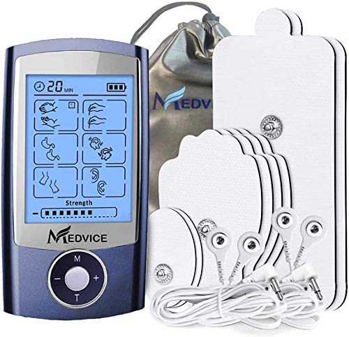 MEDVICE Rechargeable Tens Unit Muscle Stimulator, 2nd Gen 16 Modes